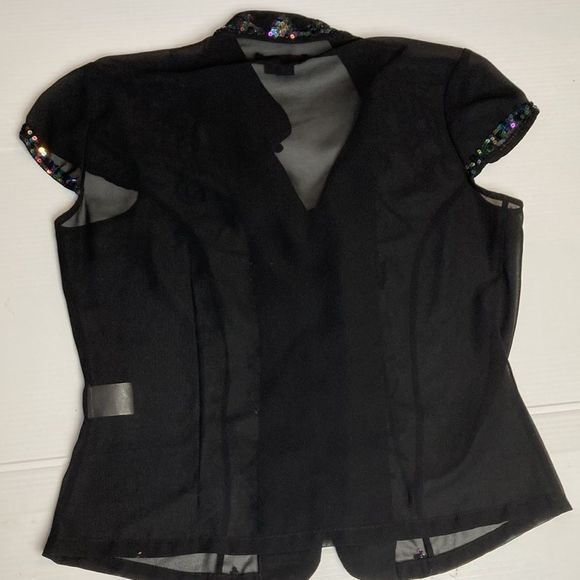 SIMON Chang sheer blouse minimalist neutral - Picture 5 of 6